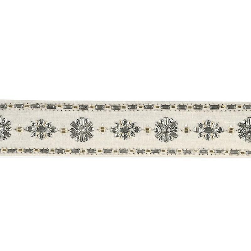 Wallis Tape Diamond 68960 by Schumacher Trim 125Th Anniversary 3.75" - Fabric Carolina -