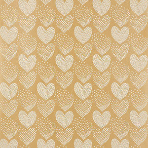 Heart Of Hearts Ivory & Gold 5008360 by Schumacher Wallpaper