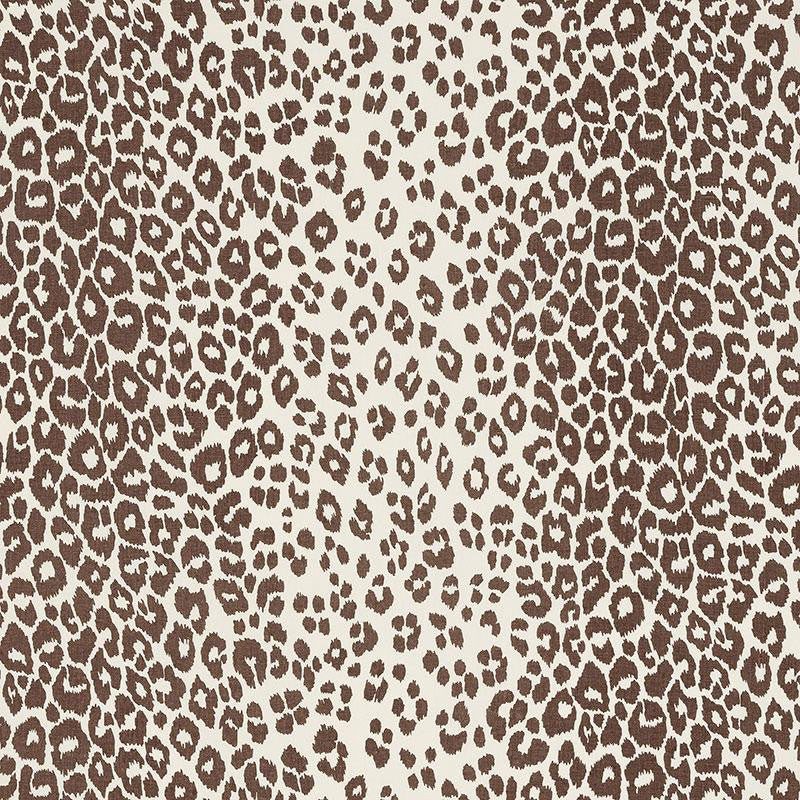 Iconic Leopard Brown 176450 by Schumacher Designer Fabric Schumacher Classics 26.5" - Swanky Fabrics -