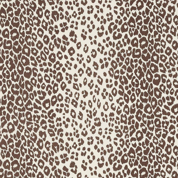 Iconic Leopard Brown 176450 by Schumacher Designer Fabric Schumacher Classics 26.5" - Swanky Fabrics -