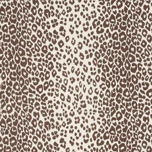 Iconic Leopard Brown 176450 by Schumacher Fabric