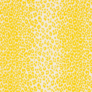 Iconic Leopard Yellow 176451 by Schumacher Fabric