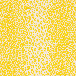Iconic Leopard Yellow 176451 by Schumacher Fabric