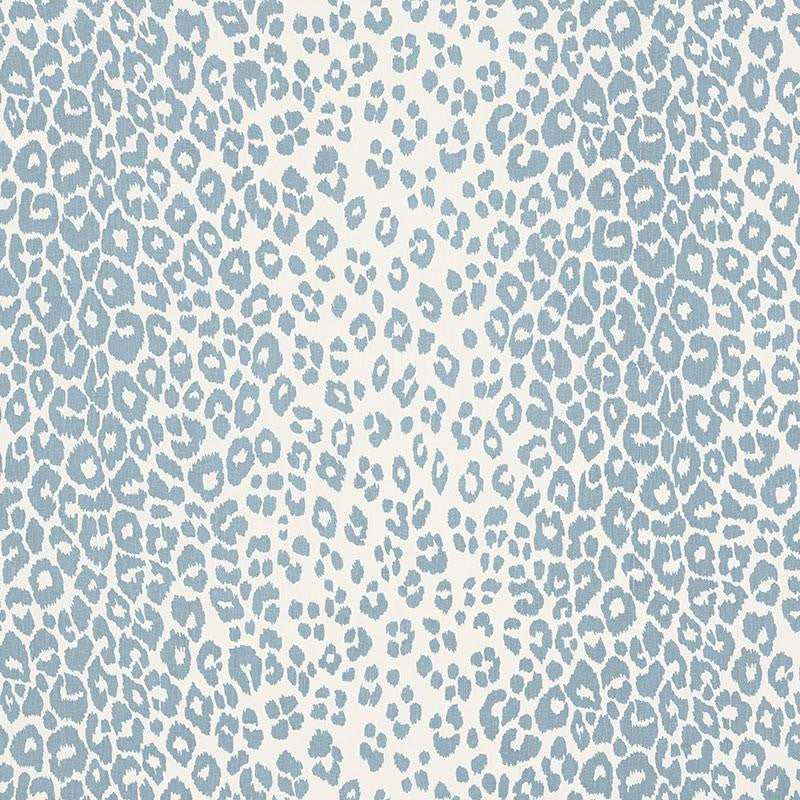 Iconic Leopard Sky 176453 by Schumacher Designer Fabric Schumacher Classics 26.5" - Swanky Fabrics -