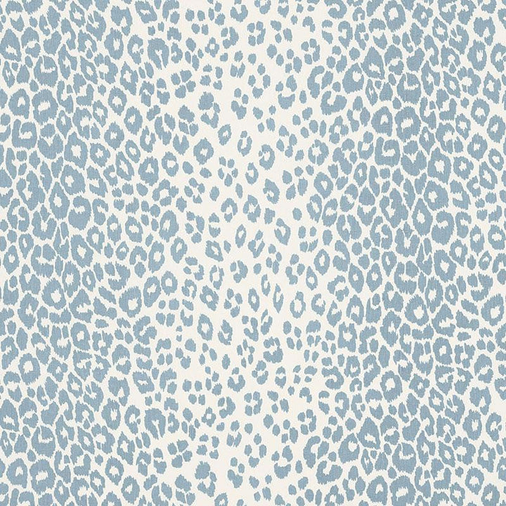 Iconic Leopard Sky 176453 by Schumacher Designer Fabric Schumacher Classics 26.5" - Swanky Fabrics -