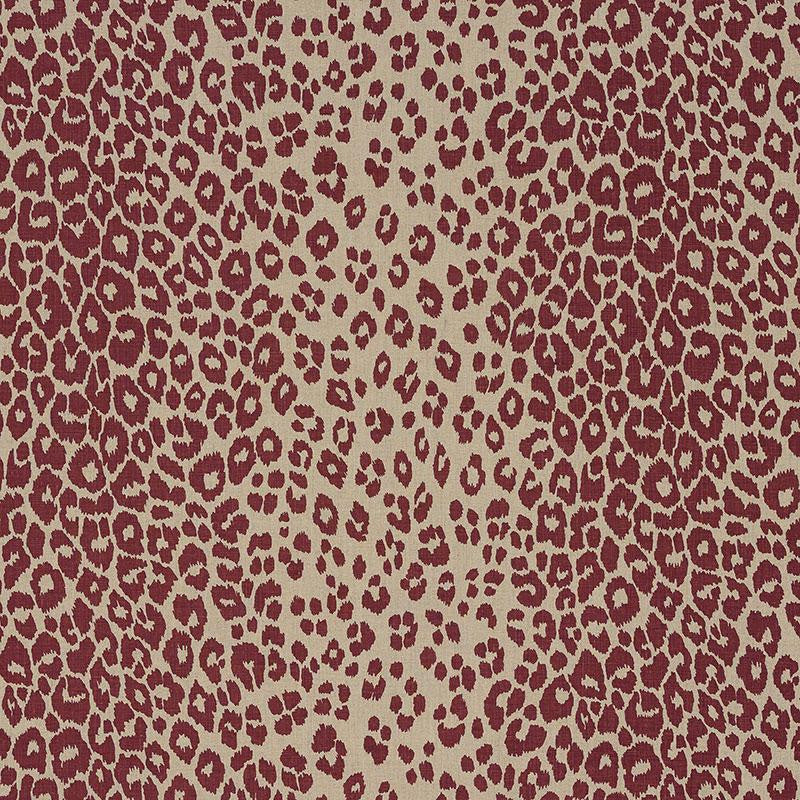 Iconic Leopard Raisin/Natural 175726 by Schumacher Fabric Schumacher Classics 26.5" - Fabric Carolina -