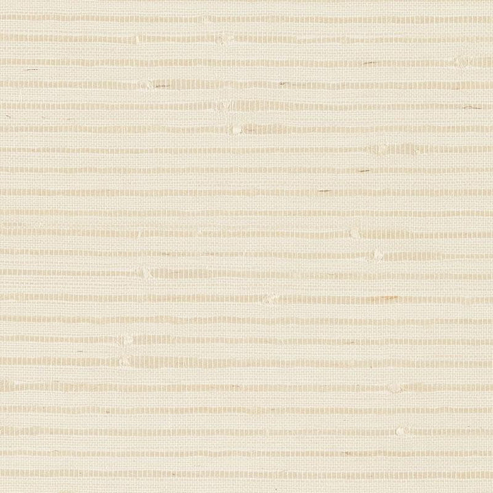 Banded Grasscloth Cream 5007900 by Schumacher Wallpaper Quiet Beauty - Fabric Carolina -