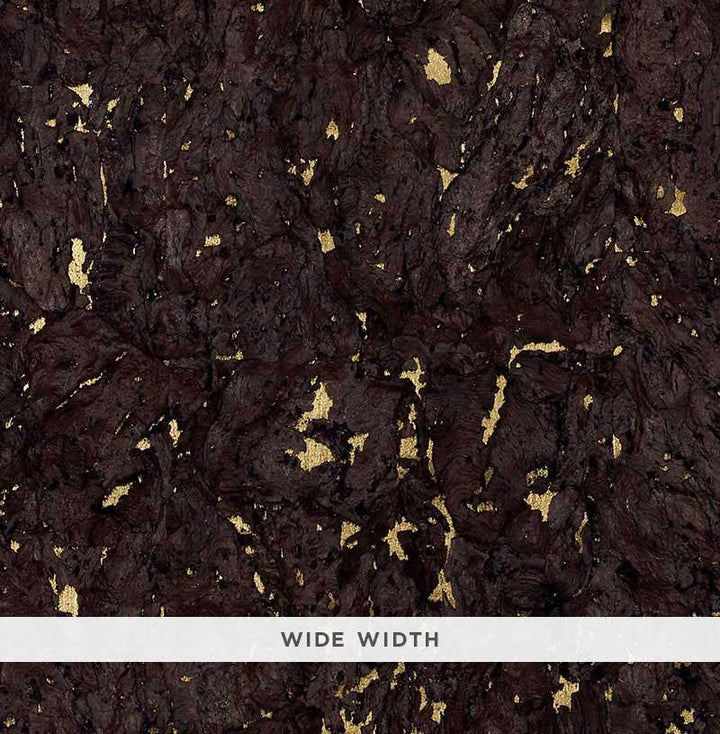 Obscura Burnished Gold 5007930 by Schumacher Wallpaper Quiet Beauty - Fabric Carolina -