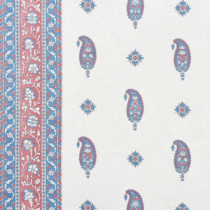 Ojai Paisley Red 177610 by Schumacher Fabric Mark D. Sikes - Fabric Carolina -