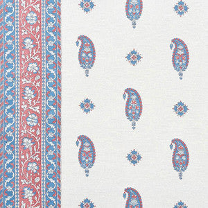 Ojai Paisley Red 177610 by Schumacher Fabric