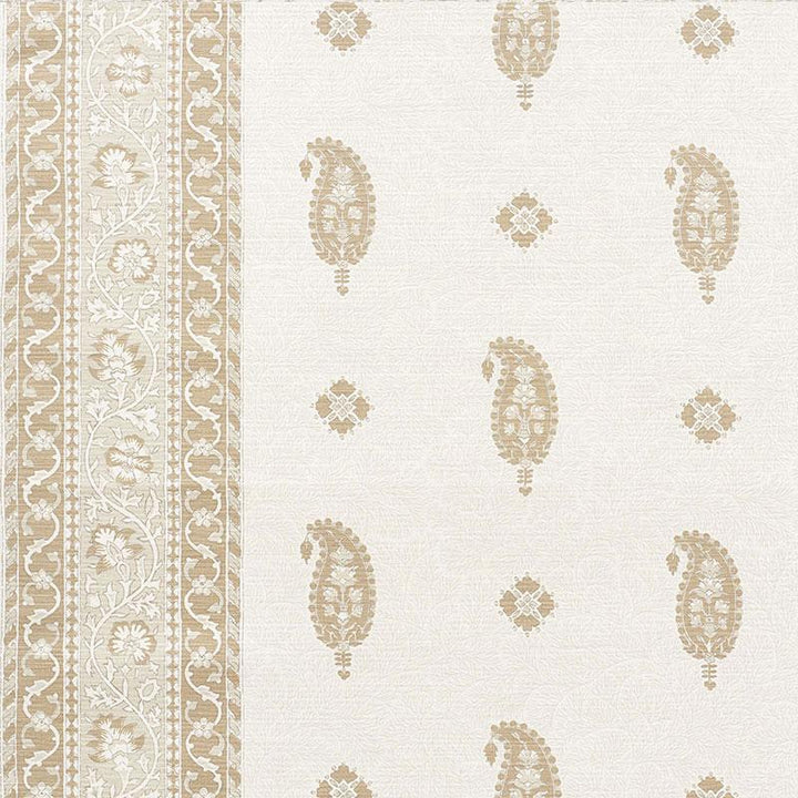 Ojai Paisley Neutral 177612 by Schumacher Fabric Mark D. Sikes - Fabric Carolina -