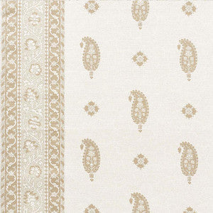 Ojai Paisley Neutral 177612 by Schumacher Fabric