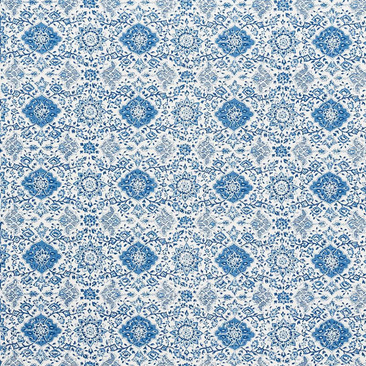 Montecito Floral Indigo 177620 by Schumacher Fabric Mark D. Sikes 9.0" - Fabric Carolina -