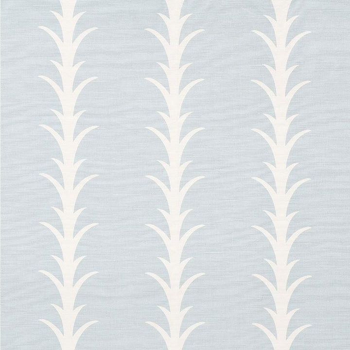 Acanthus Stripe Sky 177633 by Schumacher Fabric Celerie Kemble 10.75" - Fabric Carolina -