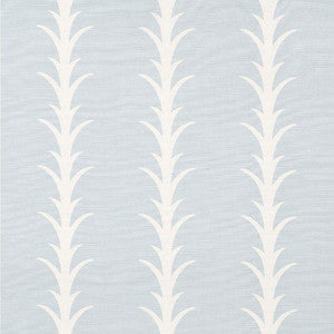 Acanthus Stripe Sky 177633 by Schumacher Fabric