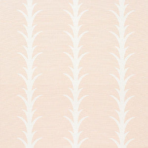 Acanthus Stripe Blush 177634 by Schumacher Fabric