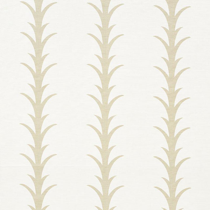Acanthus Stripe Sand 177630 by Schumacher Fabric Celerie Kemble 10.75" - Fabric Carolina -