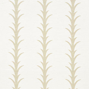 Acanthus Stripe Sand 177630 by Schumacher Fabric