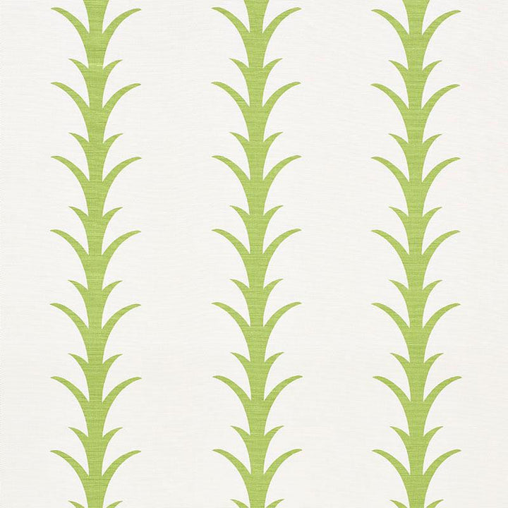 Acanthus Stripe Leaf 177631 by Schumacher Designer Fabric Celerie Kemble 10.75" - Swanky Fabrics -