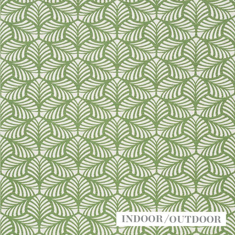 Sonia Ii Indoor/Outdoor Green 73822 by Schumacher Designer Fabric Indoor/Outdoor Wovens 13.5" - Swanky Fabrics -
