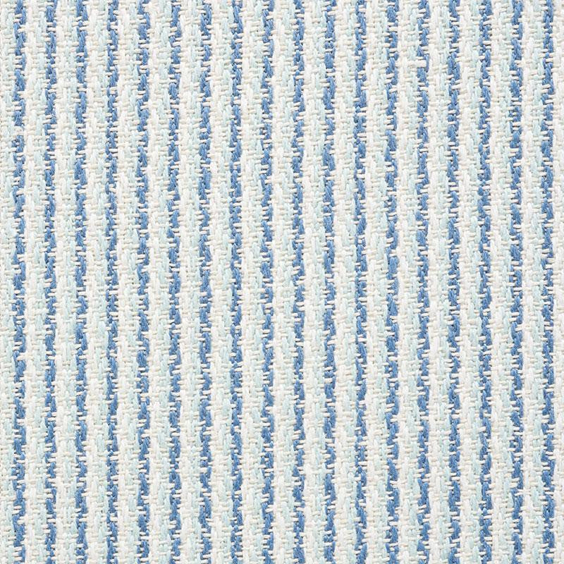 Shoreline Stripe Sky 73852 by Schumacher Fabric Indoor/Outdoor Linen - Fabric Carolina -