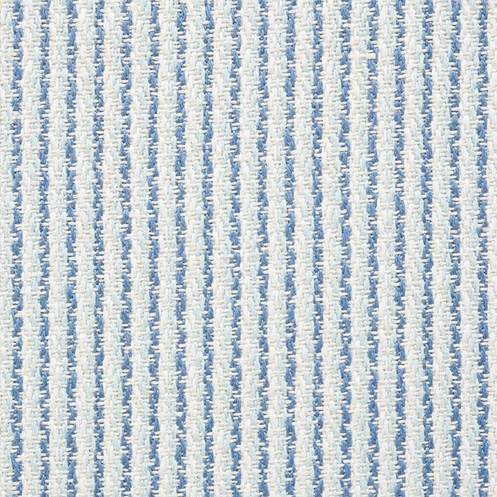 Shoreline Stripe Sky 73852 by Schumacher Fabric Indoor/Outdoor Linen - Fabric Carolina -