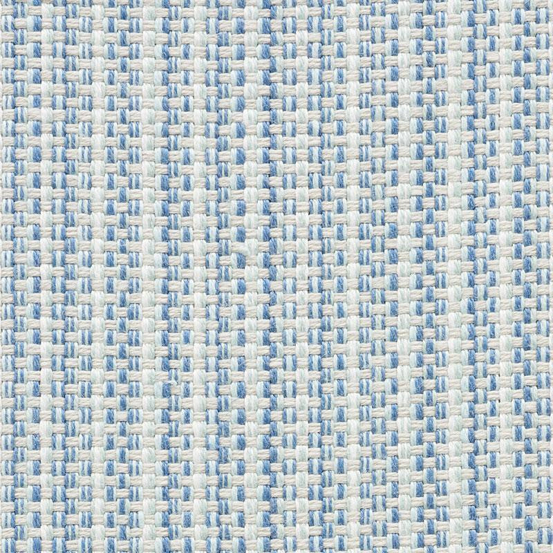 Rustic Basketweave Sky 73882 by Schumacher Fabric Indoor/Outdoor Linen 1.5" - Fabric Carolina -