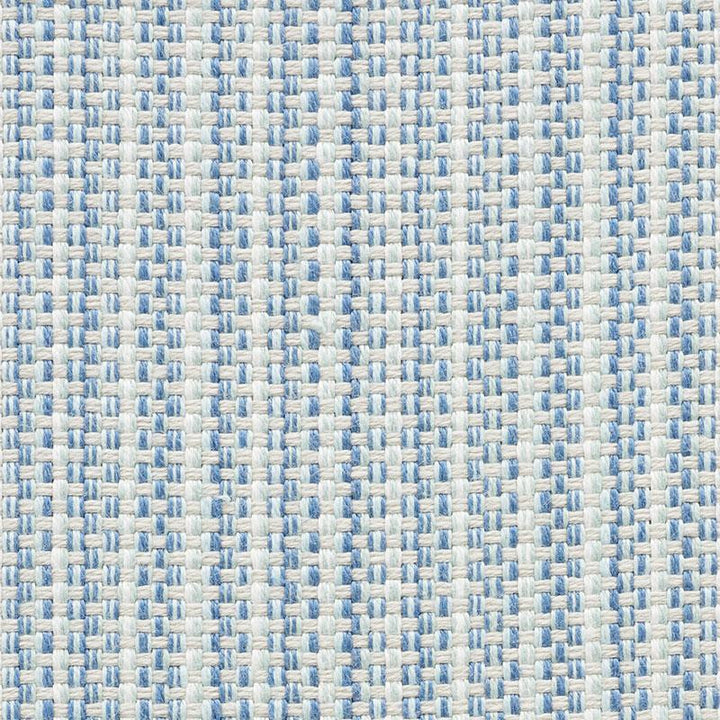 Rustic Basketweave Sky 73882 by Schumacher Fabric Indoor/Outdoor Linen 1.5" - Fabric Carolina -