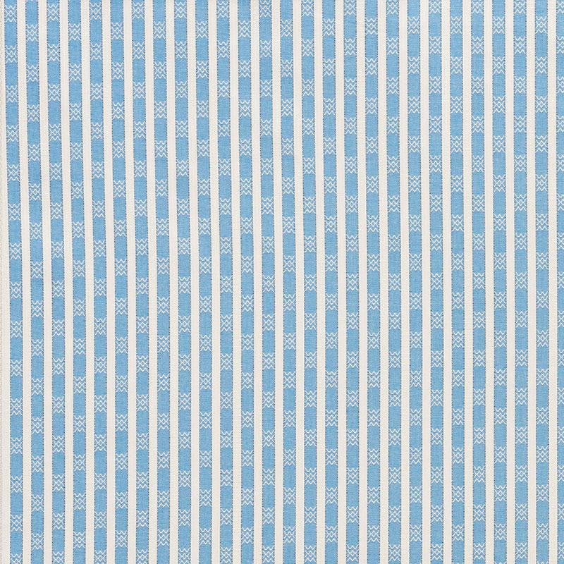 Beverly Stripe Cobalt 74210 by Schumacher Fabric Mark D. Sikes - Fabric Carolina -