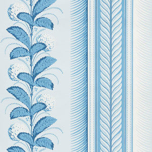 Hydrangea Drape Delft 5004454 by Schumacher Wallpaper