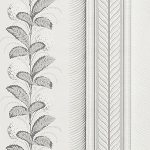 Hydrangea Drape Grisaille 5004455 by Schumacher Wallpaper