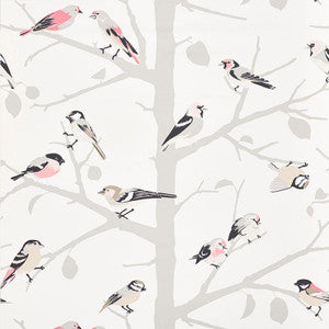 A-Twitter Blush 5005032 by Schumacher Wallpaper