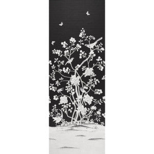 Chinois Palais Panel Noir 5007127 by Schumacher Wallpaper