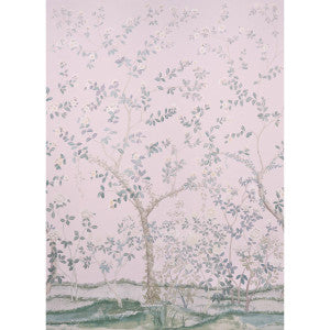 Madame De Pompadour Blush 5008542 by Schumacher Wallpaper