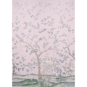 Madame De Pompadour Blush 5008542 by Schumacher Wallpaper