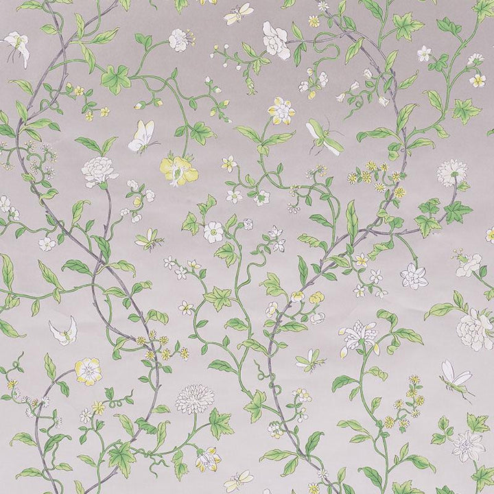 Floraison Citron Shimmer 5009111 by Schumacher Wallpaper Signature Schumacher 27.0" - Fabric Carolina -