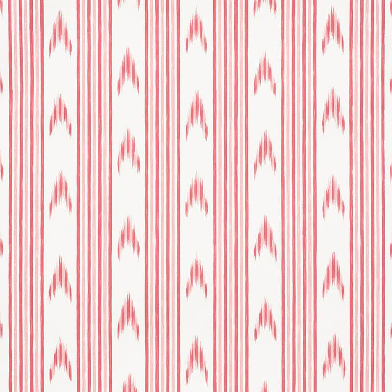 Santa Barbara Ikat Pink 5009221 by Schumacher Wallpaper Mark D. Sikes 27.0" - Fabric Carolina -