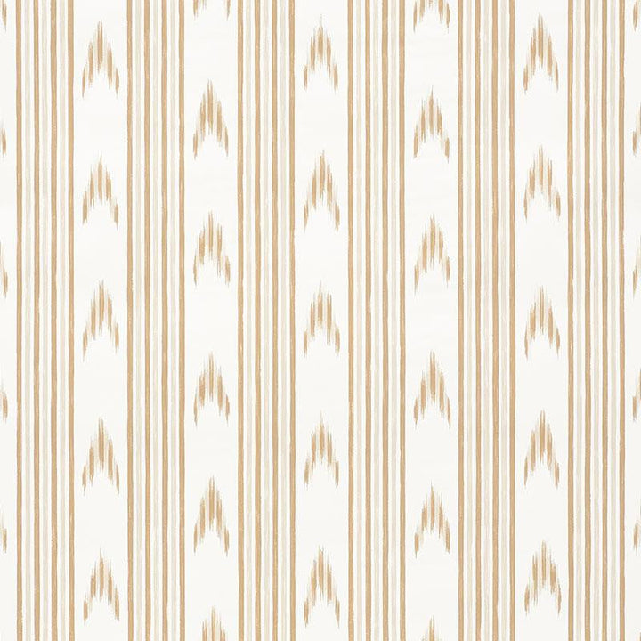Santa Barbara Ikat Neutral 5009222 by Schumacher Designer Wallpaper Mark D. Sikes 27.0" - Swanky Fabrics -