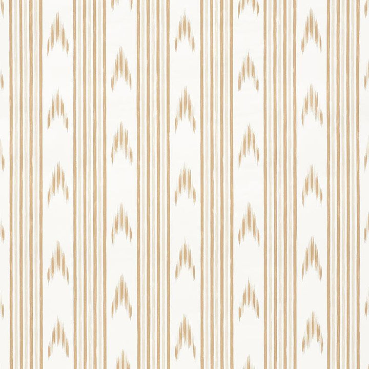 Santa Barbara Ikat Neutral 5009222 by Schumacher Wallpaper Mark D. Sikes 27.0" - Fabric Carolina -
