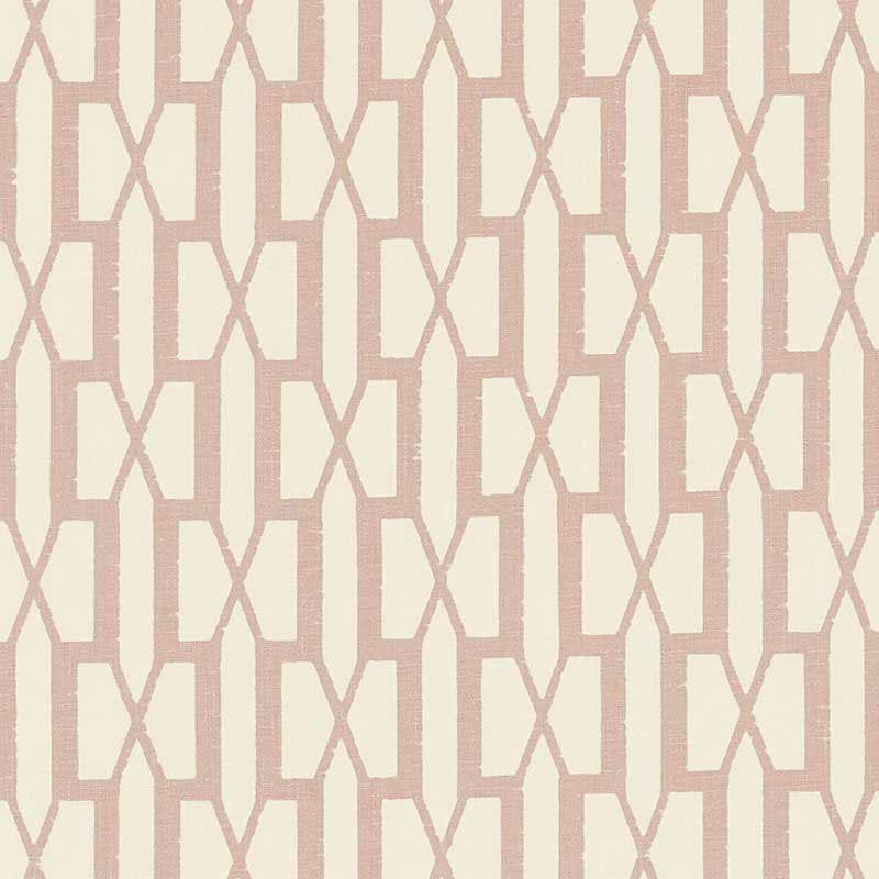Belvedere Temple Pink 176111 by Schumacher Designer Fabric Veere Grenney 2.88" - Swanky Fabrics -
