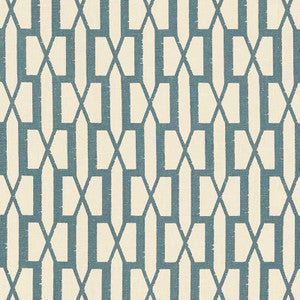 Belvedere Peacock Blue 176115 by Schumacher Fabric