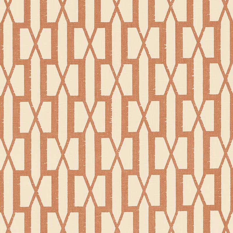 Belvedere Burnt Orange 176116 by Schumacher Fabric Veere Grenney 2.88" - Fabric Carolina -