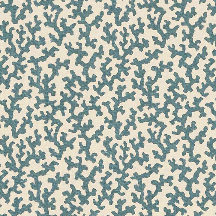 Folly Peacock Blue 176125 by Schumacher Fabric Veere Grenney 4.38" - Fabric Carolina -