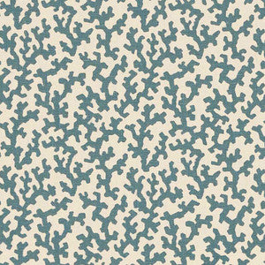 Folly Peacock Blue 176125 by Schumacher Fabric
