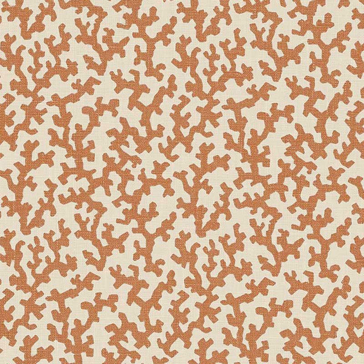 Folly Burnt Orange 176126 by Schumacher Designer Fabric Veere Grenney 4.38" - Swanky Fabrics -