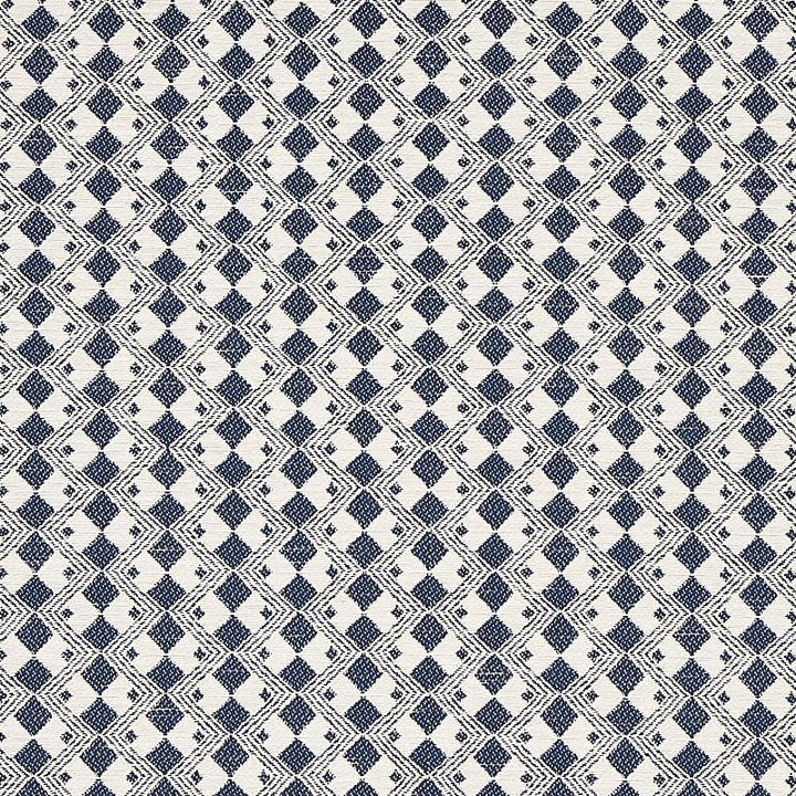 Huxley Navy 69873 by Schumacher Fabric Essentials: Small Scale Upholstery Fabrics 1.62" - Fabric Carolina -