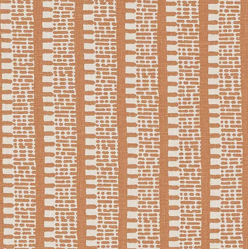 Kiosk Burnt Orange 176136 by Schumacher Designer Fabric Veere Grenney 2.75" - Swanky Fabrics -