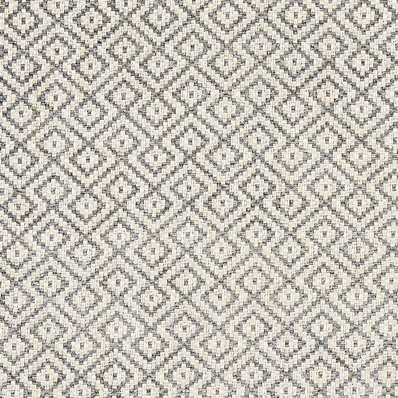 Lessing Charcoal 69811 by Schumacher Fabric Essentials: Small Scale Upholstery Fabrics 1.75" - Fabric Carolina -