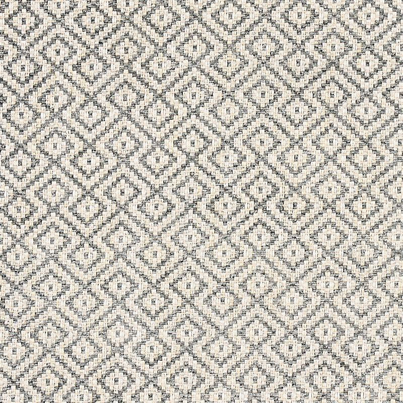 Lessing Charcoal 69811 by Schumacher Designer Fabric Essentials: Small Scale Upholstery Fabrics 1.75" - Swanky Fabrics -
