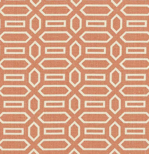 Pavilion Burnt Orange 176146 by Schumacher Fabric